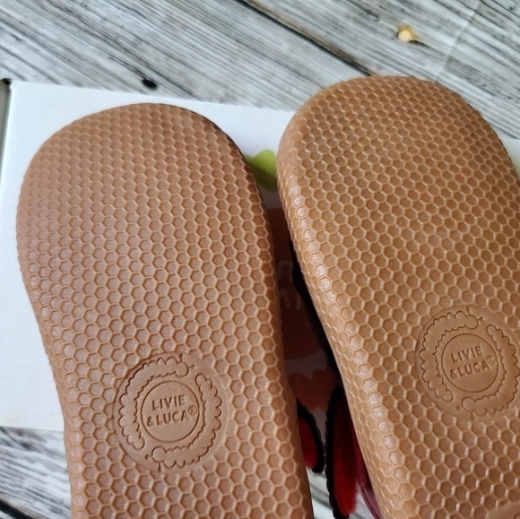 Livie and Luca Metallic Red Ruche Mary Jane Shoes New Without Box - Picture 8 of 13